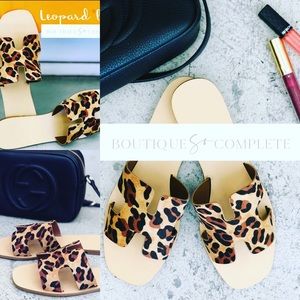 Leopard sandals-Size 8.5